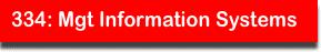 334: Mgt Information Systems